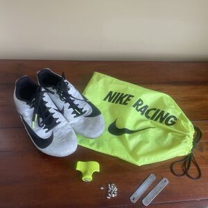 mens nike zoom rival s racing track shoes 907564-077 size 11.5 grey black green